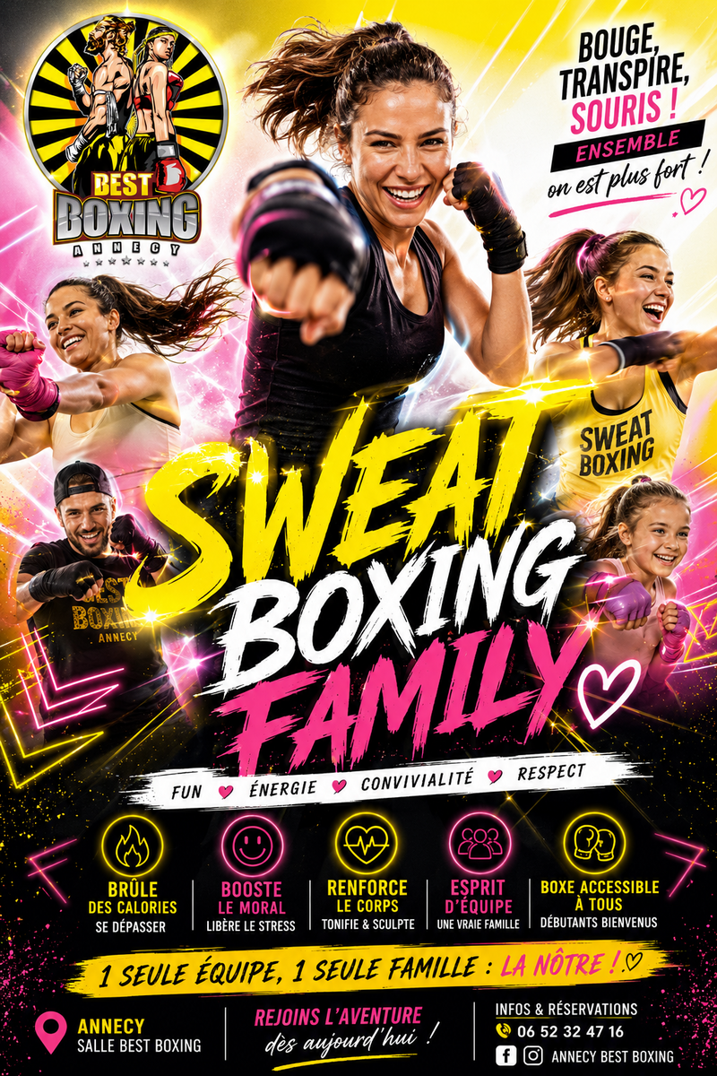 NOUVEAU ,sweat boxing familly !