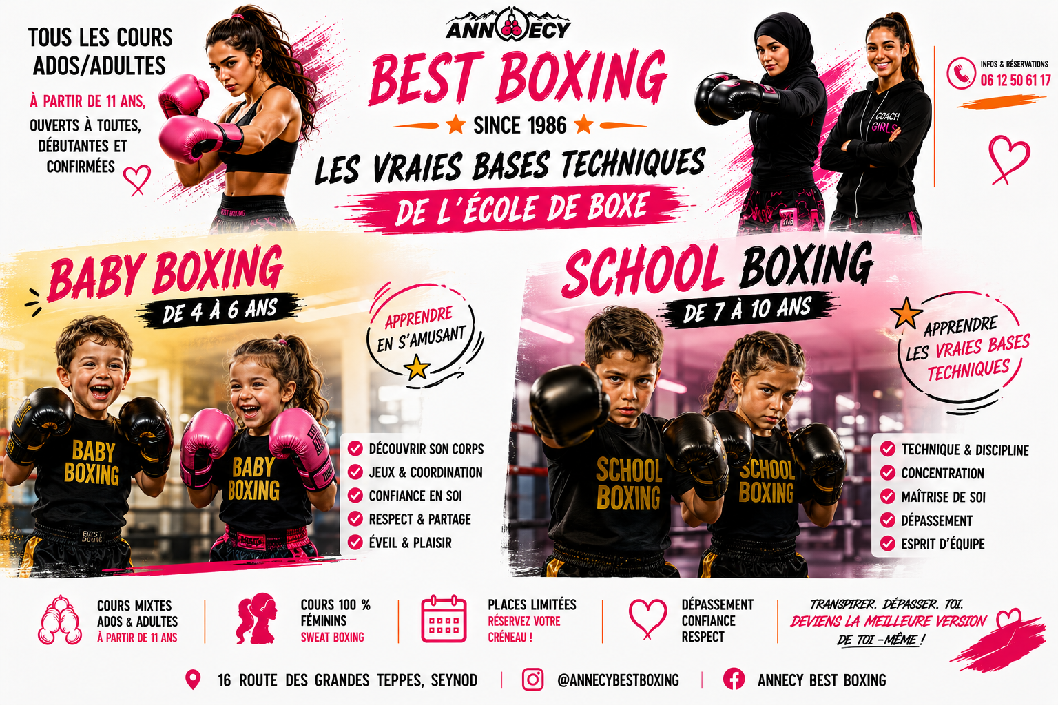 NOUVEAU ! Baby Boxing de 3 à 6 ans / School Boxing de 7 à 10 ans