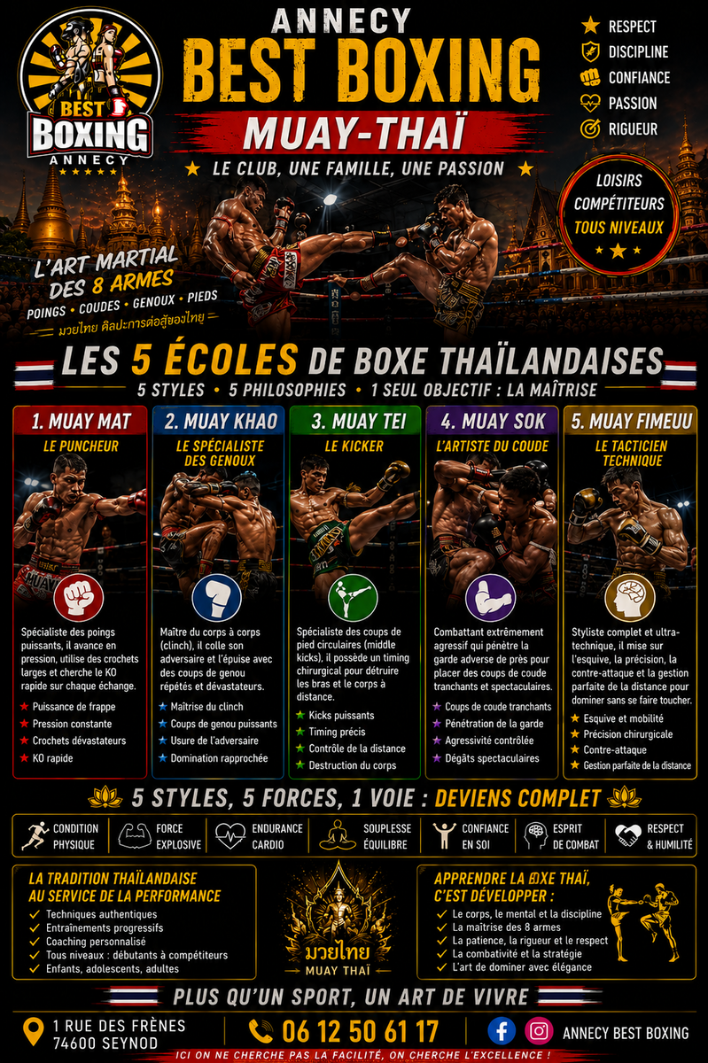 TEAM MUAY -THAI enfants 11 ans +Ados +Adultes
