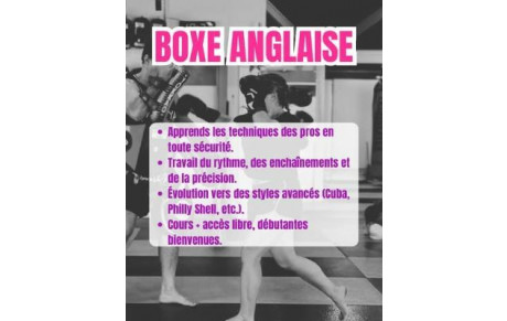 BOXE ANGLAISE ONLY GIRLS