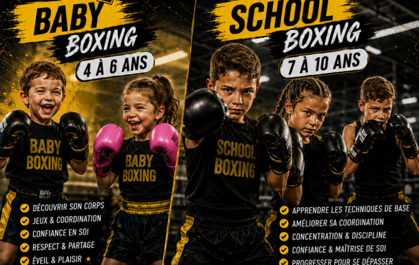 BABY BOXING ET SCHOOL BOXING 3 à 10 ans